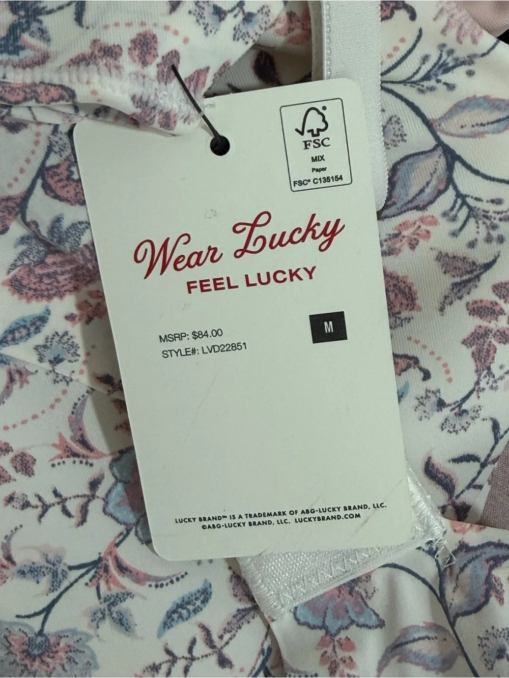 Lucky Brand 3-Pack Micro Laser Lounge Bralettes Wireless Size M